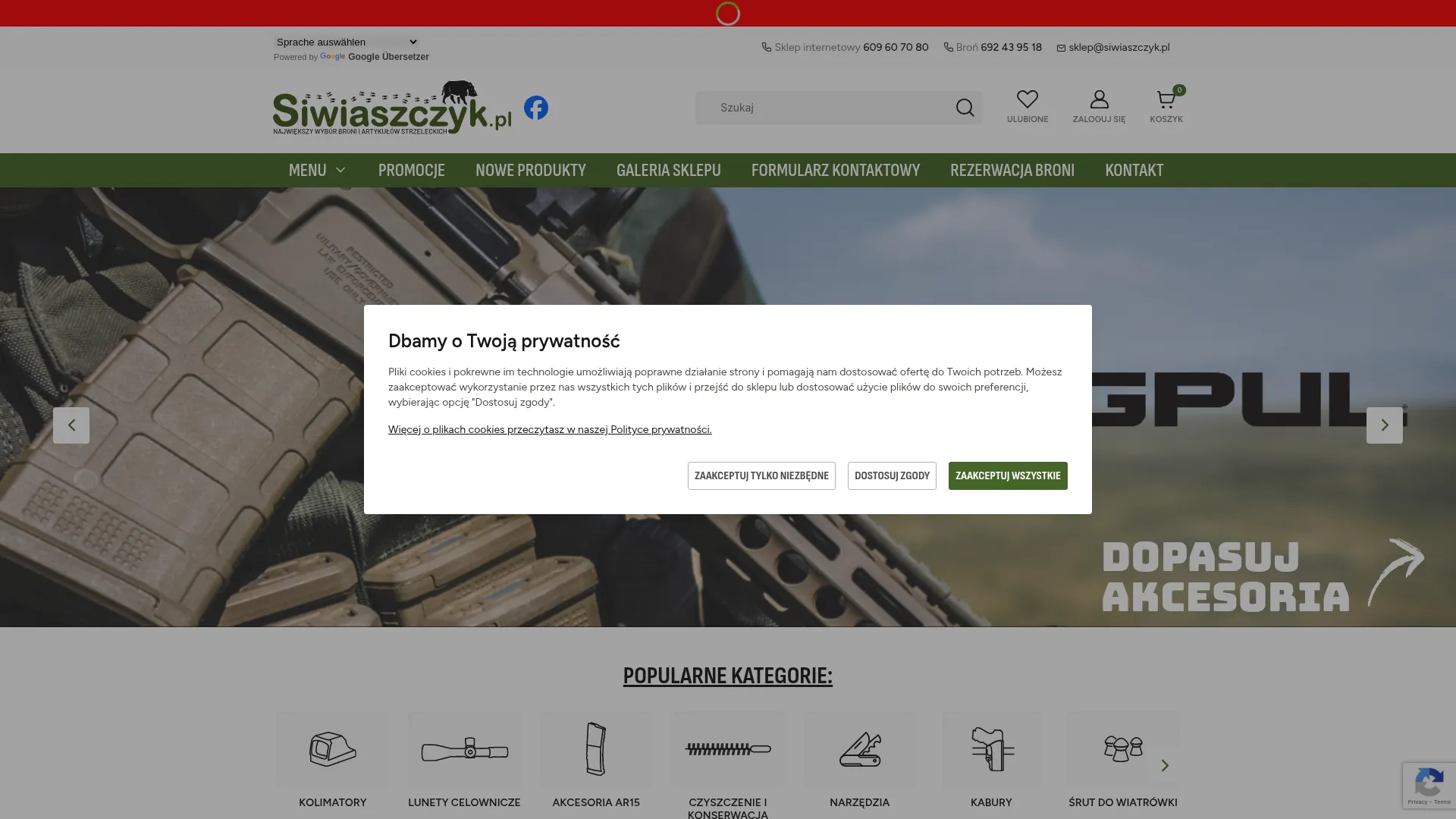 Zrzut ekranu strony Siwiaszczyk