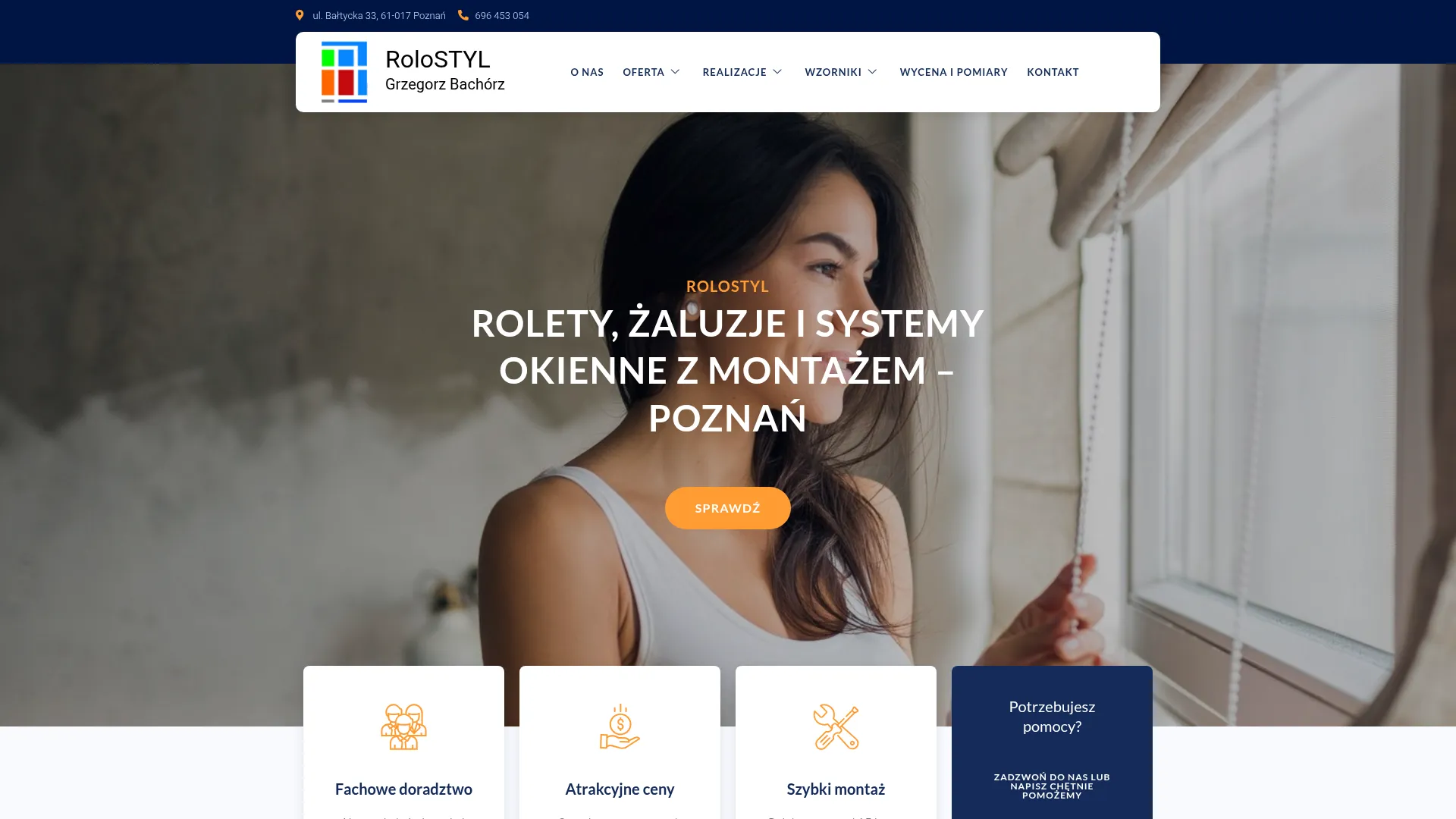 Zrzut ekranu strony PPHU ROLO-STYL