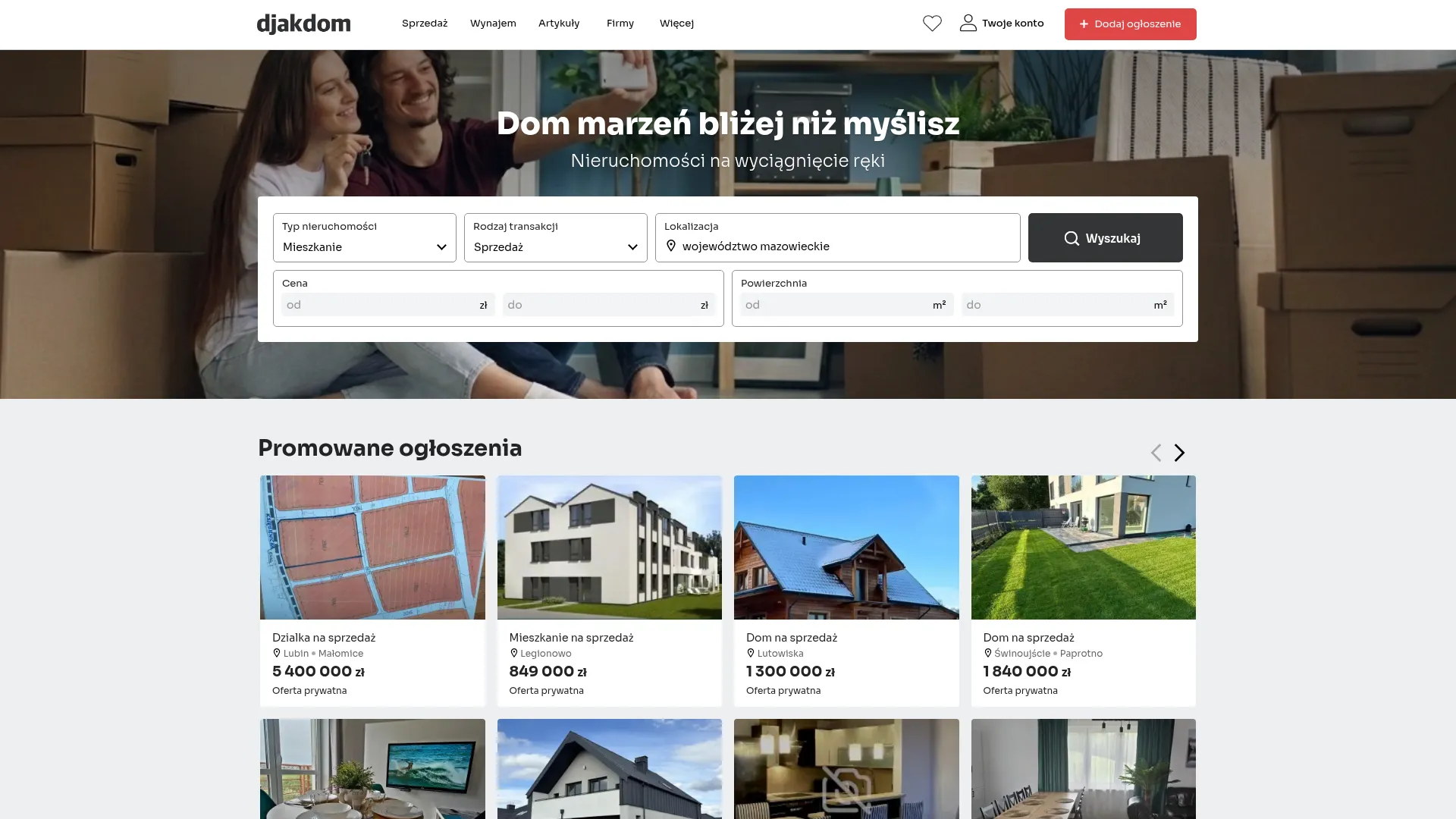 Zrzut ekranu strony Robert Habryło Rupper