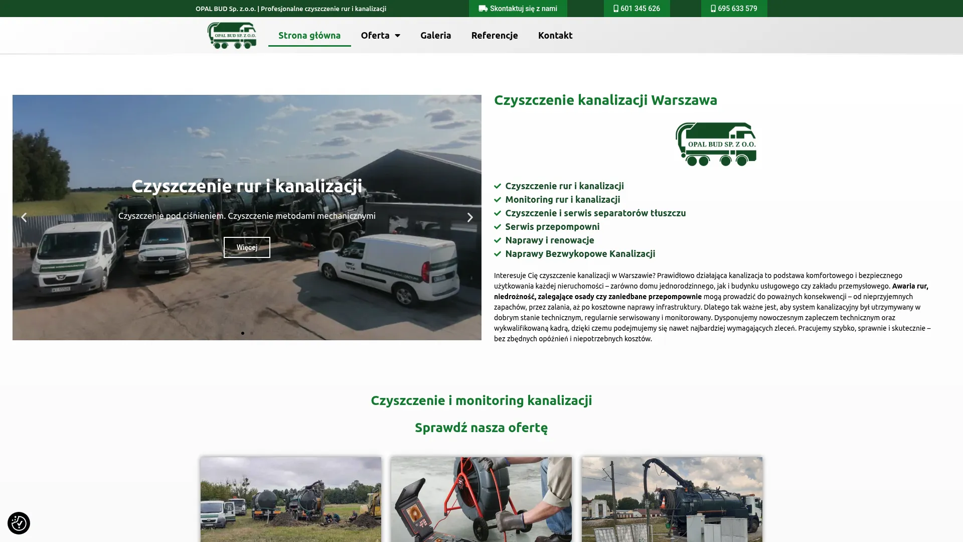 Zrzut ekranu strony Opal Bud Sp. z o.o.